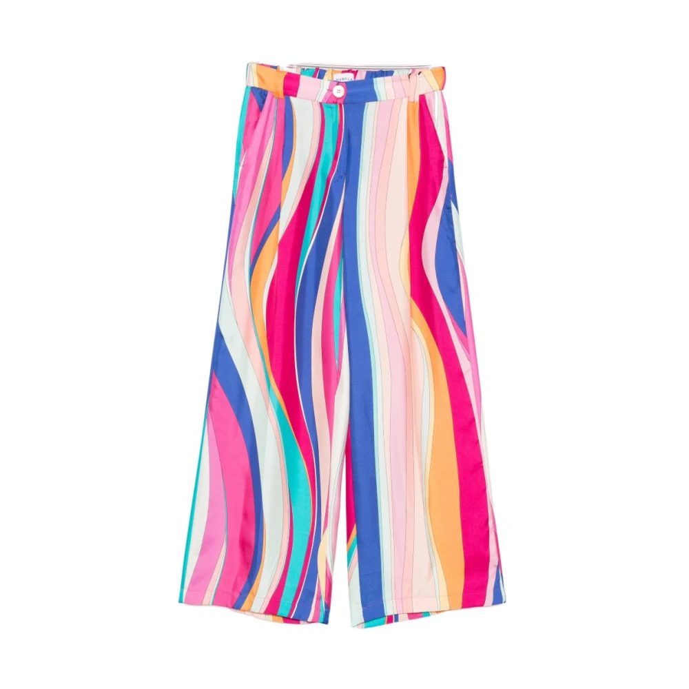 Marella Women's Multicolor Wide Trousers - Wide Trousers - 2XS - Trousers