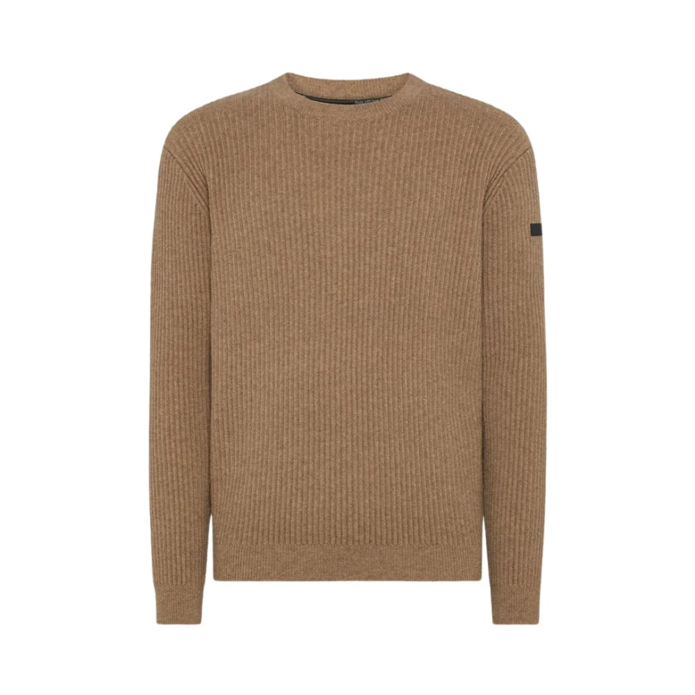 RRD Wollen trui met ronde hals 7 Round Knit Brown Heren