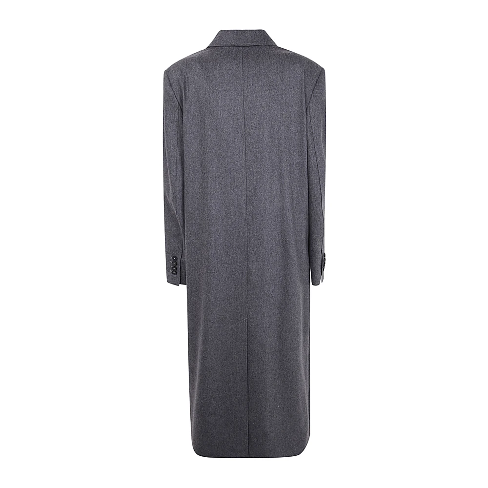 Loulou Studio Grijze wollen jas voor vrouwen Gray Dames