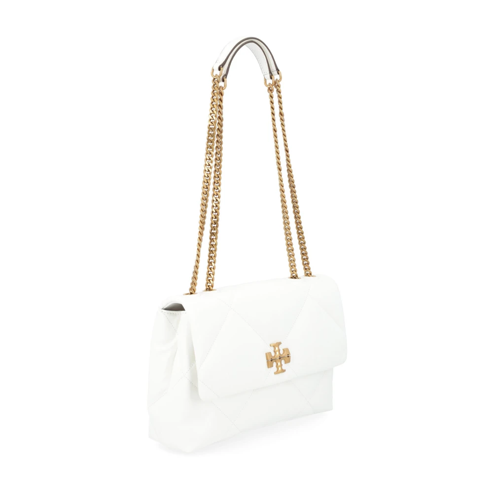 TORY BURCH Diamond Quilt Wit White Dames