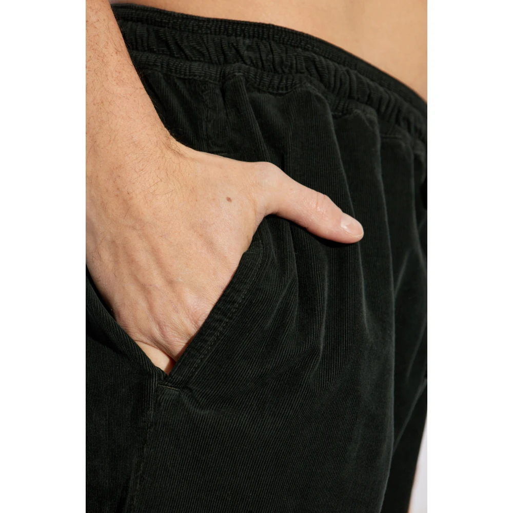 Isabel marant Ribfluwelen broek Nirlen Black Heren