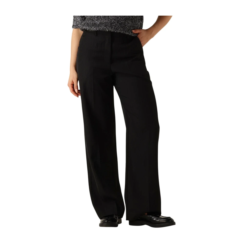 MINUS Dames Broeken Mslivina Straight Leg Pant Zwart