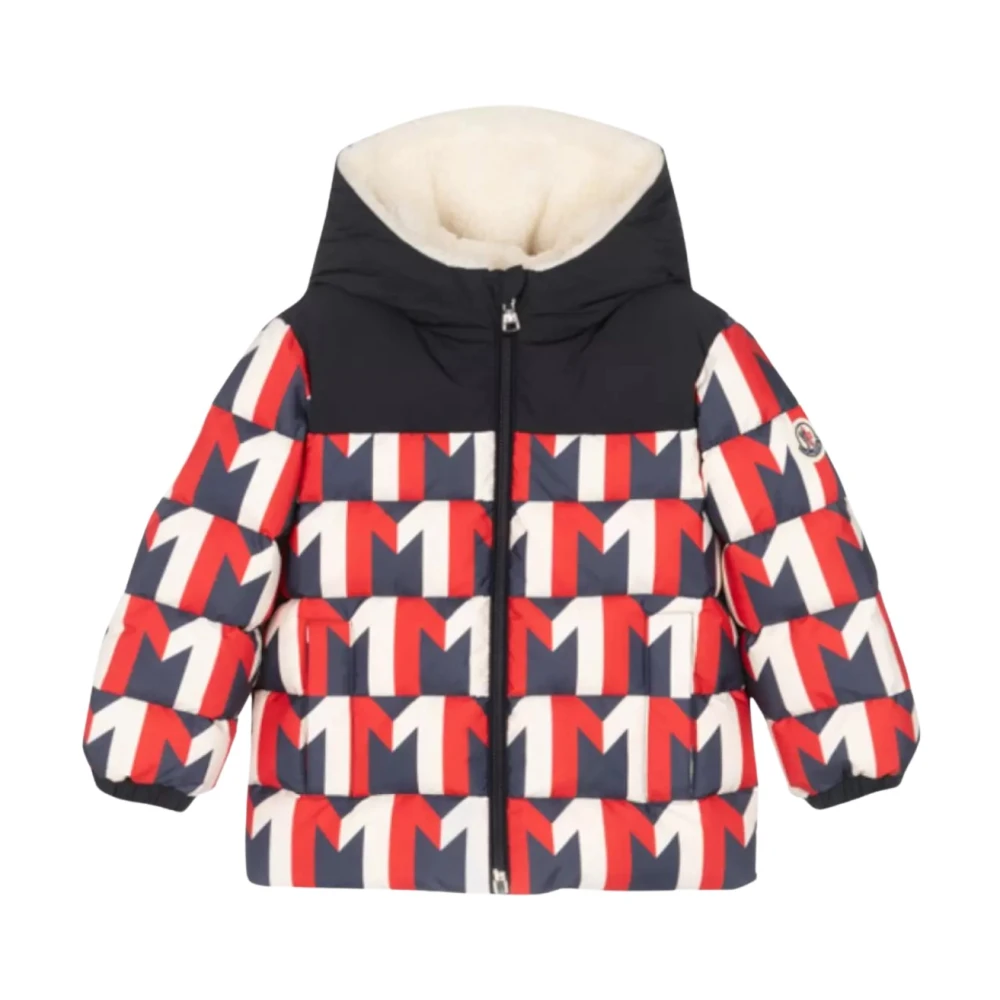 Moncler Unisex Kids Multicolor Winter Jackets, 9 M, Patterned Puffer Jacket