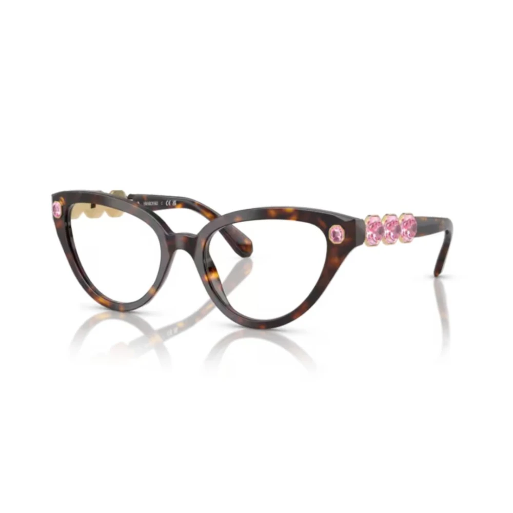 Swarovski Unisex Brown Glasses, 53 Mm, Sk2028 Cat Eye Frame