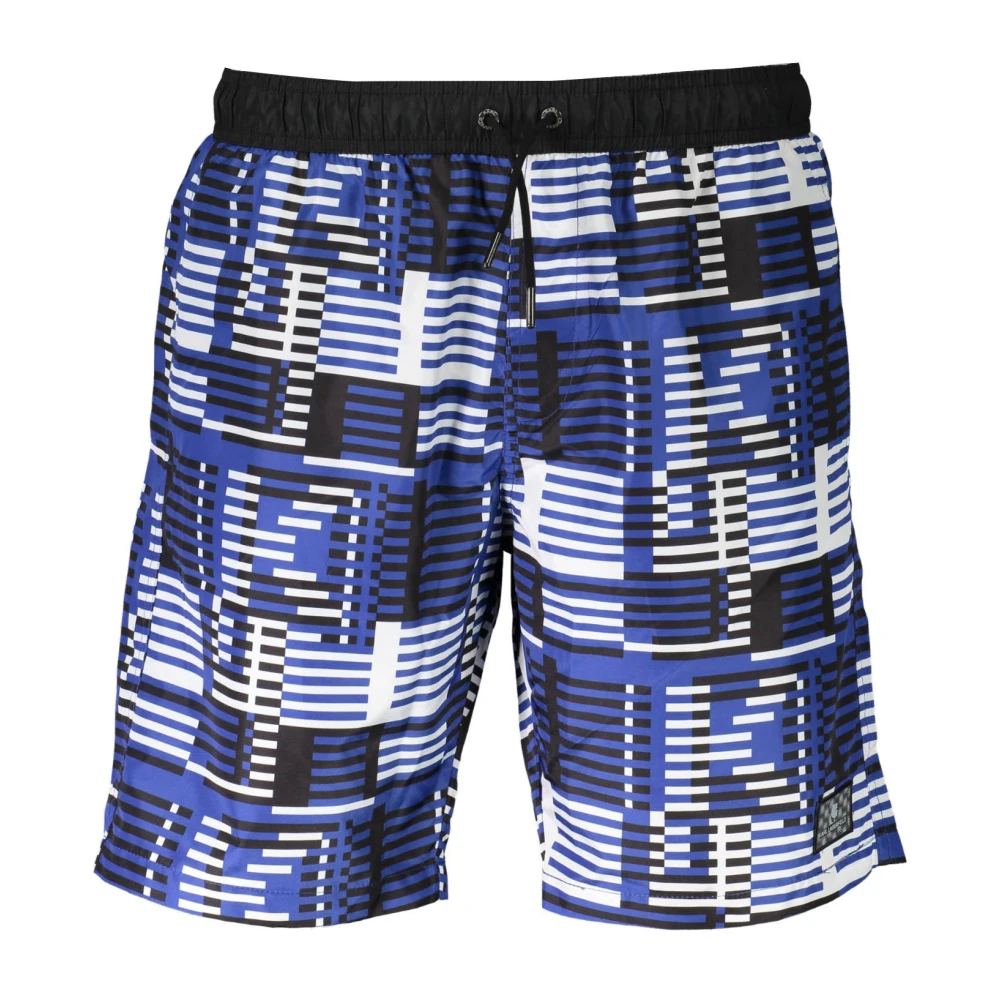 Karl Lagerfeld Men's Blue Beachwear, S, Clothing