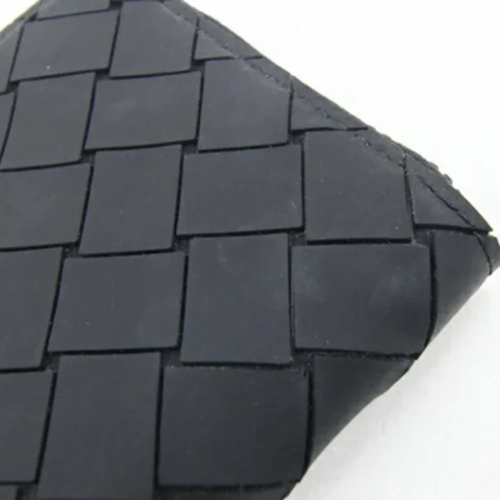 Bottega Veneta Vintage Pre-owned Fabric wallets Black Dames