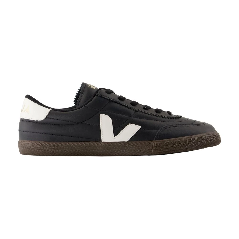 Veja Men's Black Sneakers, 10 Uk, Leather Trainers - Panenka Style
