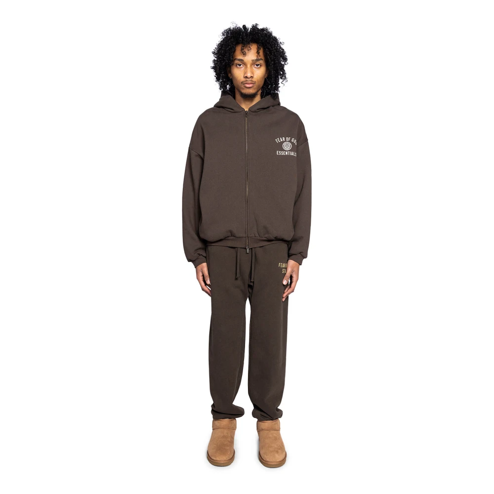 Fear Of God Bruine Fullzip Hoodie Brown Heren