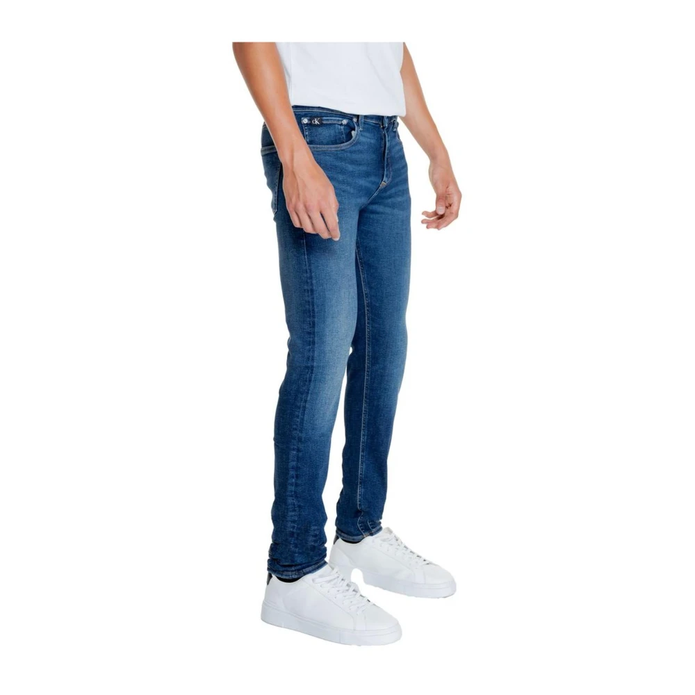 Calvin Klein Jeans Stretch Denim Jeans met Katoen Blue Heren
