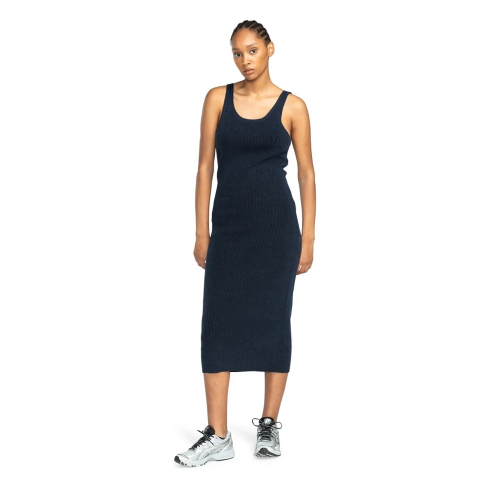 Element Plisse Jurk Black Dames