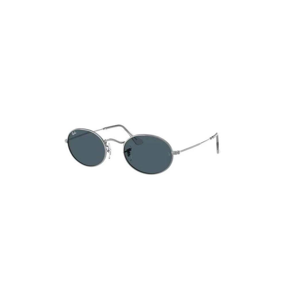 Ray-Ban Unisex Gray Oval Sunglasses