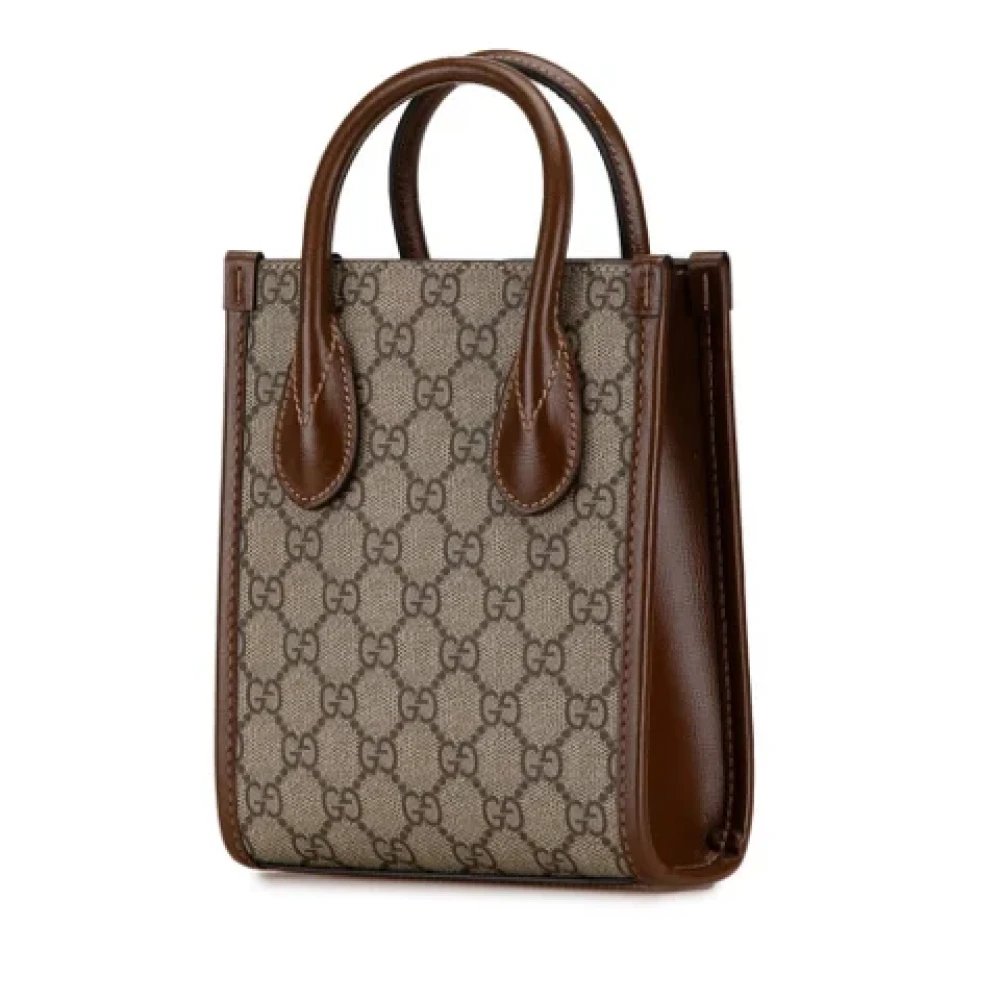 Gucci Vintage Pre-owned Leather gucci-bags Brown Dames