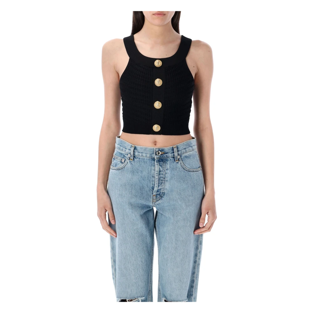 Tops > Sleeveless Tops - - Balmain - Modalova