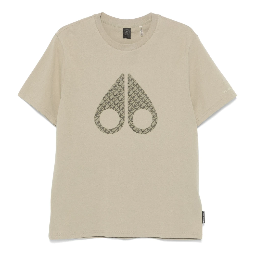 Moose Knuckles Chamblee Logo Print T-Shirt Green Heren