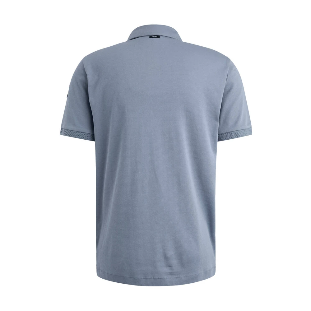 Vanguard Korte Mouw Polo Interloc Stijl Blue Heren