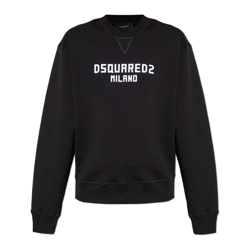 Dsquared2 Sweatshirt met print Black Dames