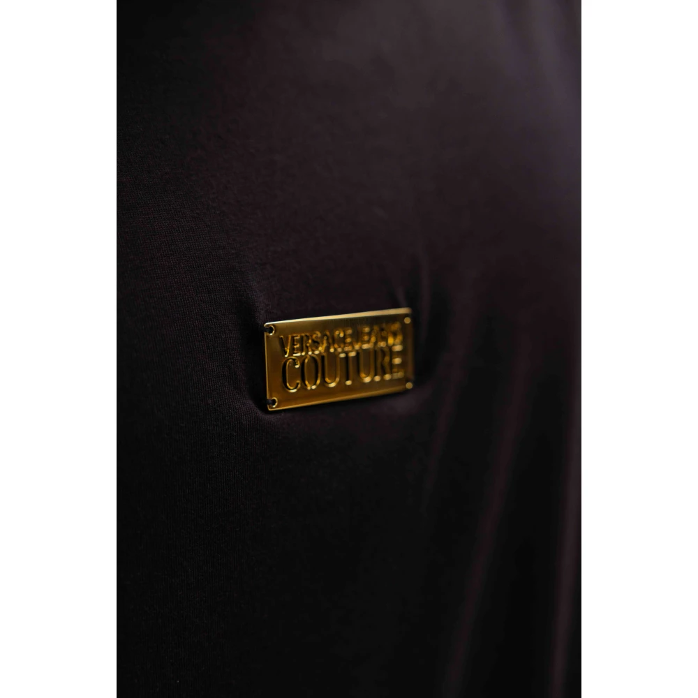 Versace Jeans Couture Zwart Logo Regular T-Shirt Heren Black Heren