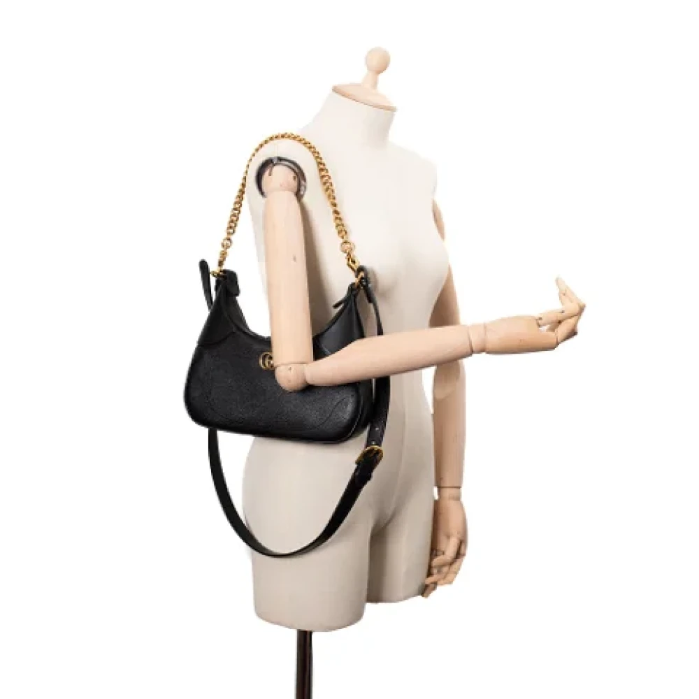 Gucci Vintage Pre-owned Leather gucci-bags Black Dames