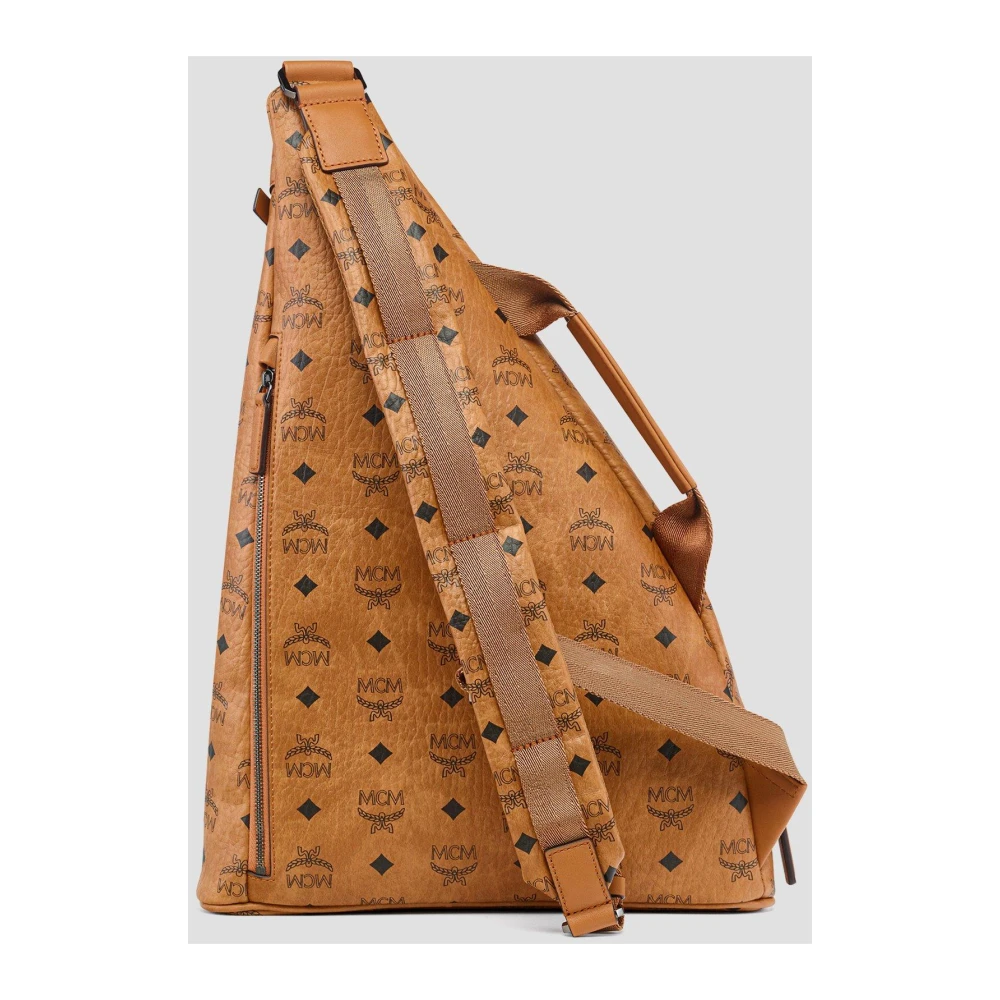 MCM Aren Sling-Bag in Visetos Brown Unisex