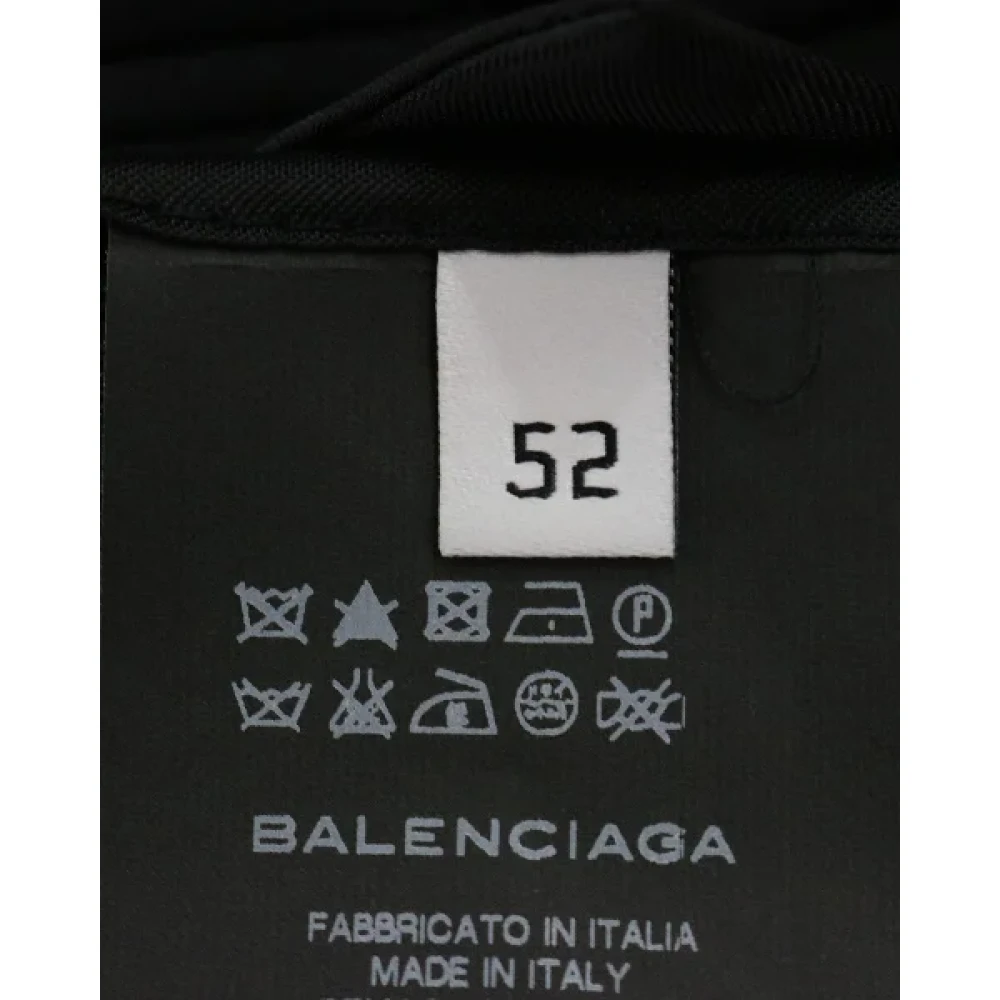 Balenciaga Vintage Pre-owned Wool outerwear Black Dames