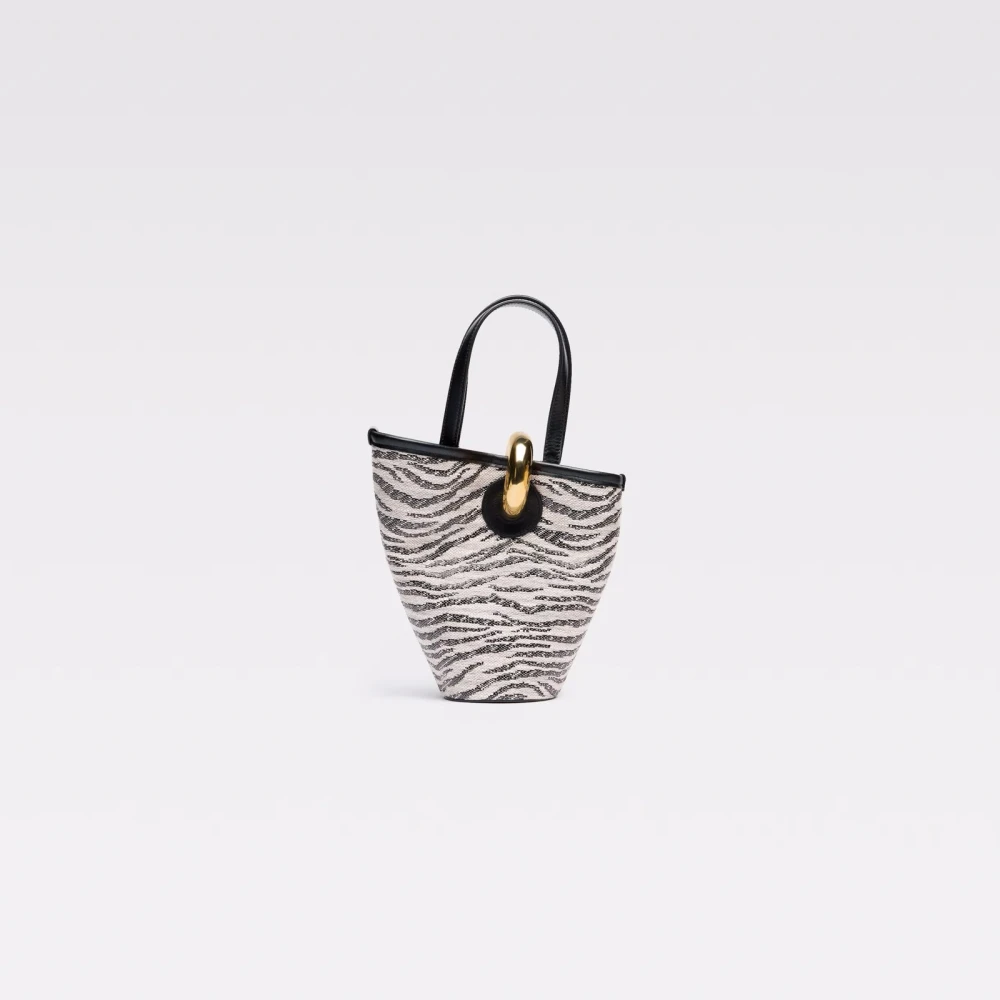 Jacquemus Zebra Print Leren Handtas Multicolor Dames