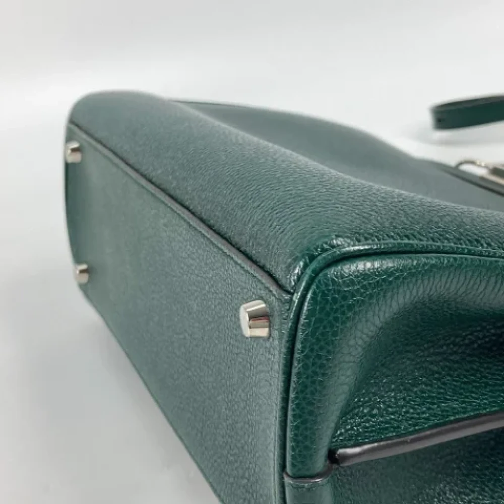 Gucci Vintage Pre-owned Leather gucci-bags Green Dames