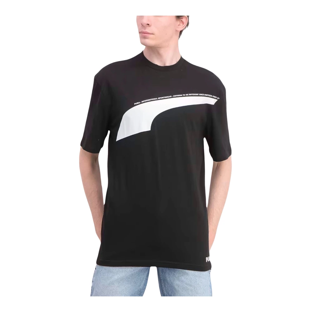 Puma Korte Mouw T-shirt Black Heren