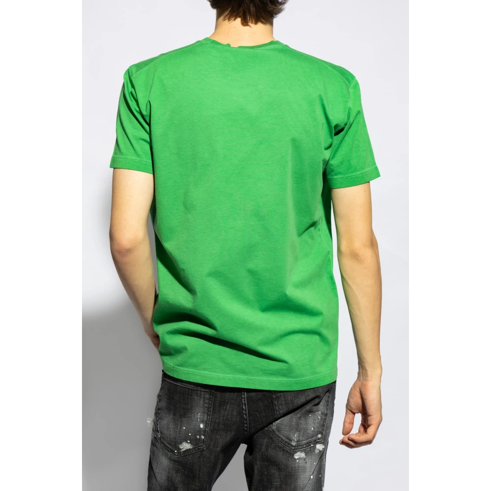 Dsquared2 T-shirt met logo Green Heren
