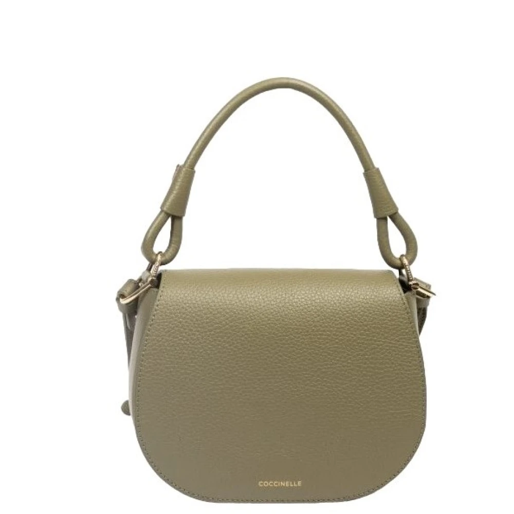 Coccinelle Groene leren handtas Model E5 Q9F Green Dames