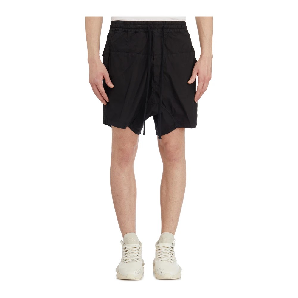 Thom Krom Lage kruis katoenen Bermuda shorts Black Heren