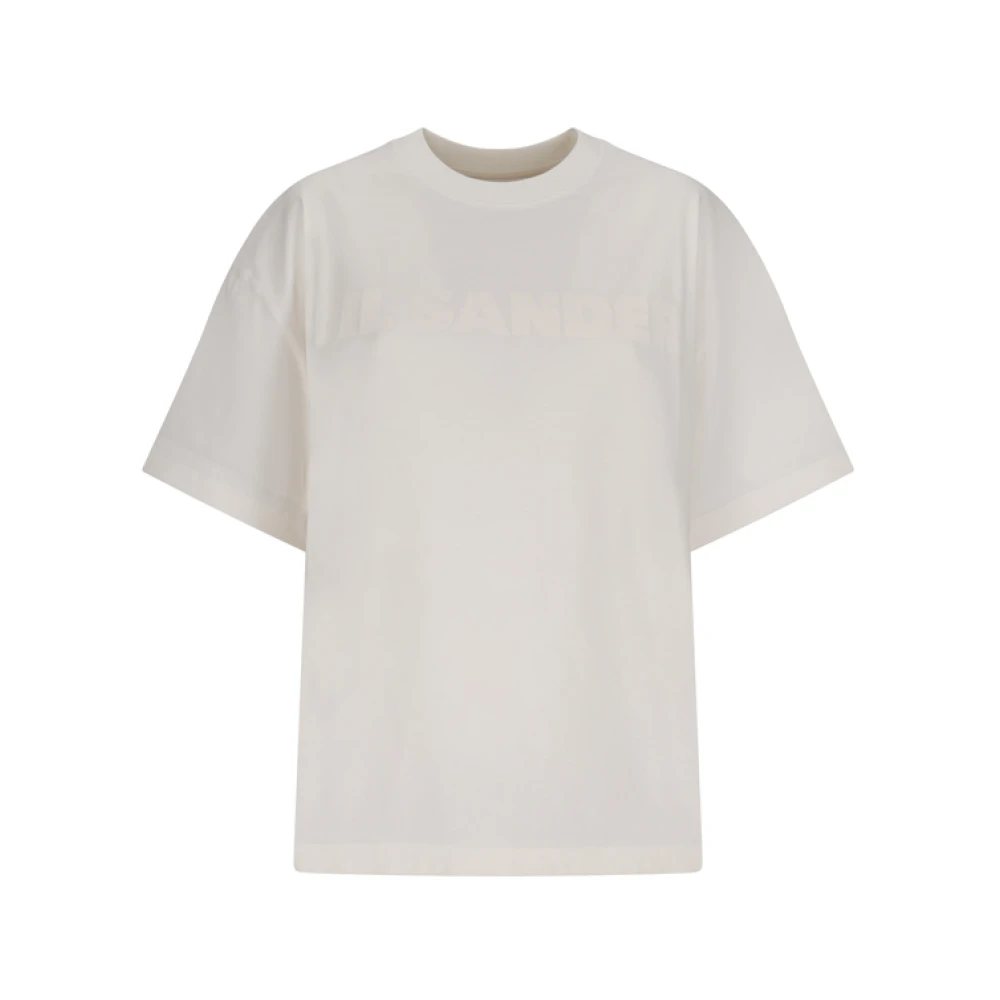 Jil Sander Women's White Logo T-Shirt - T-Shirts - Xs - Tops