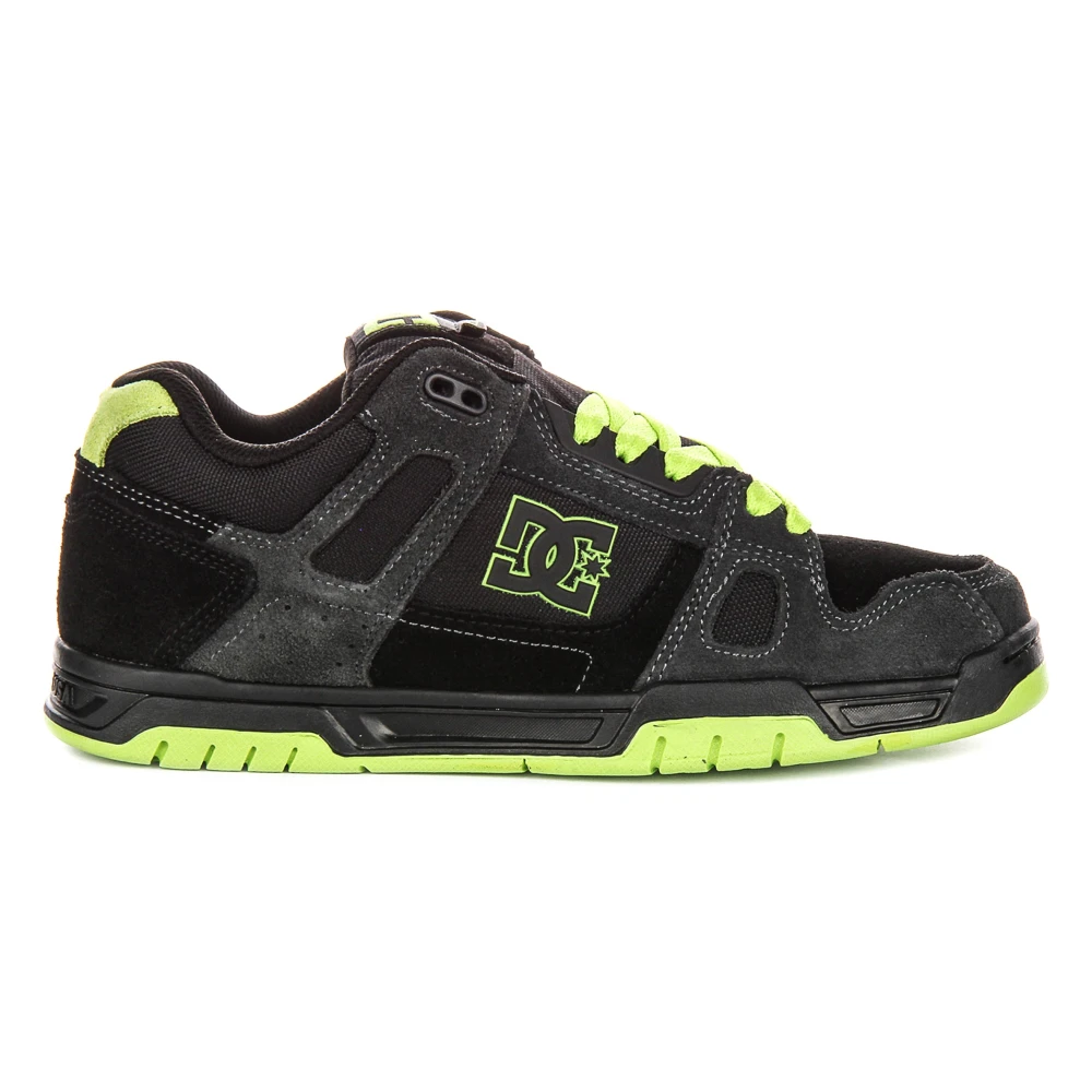 Dc Shoes Black Sneakers, Male, 8 1/2 Uk, Stag Trainers