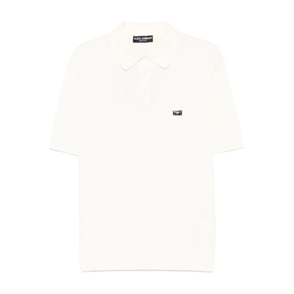 Dolce & Gabbana Wit T-shirt en Polo White Heren