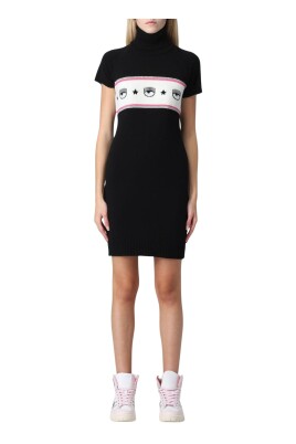 black-ruffle-midi-dress