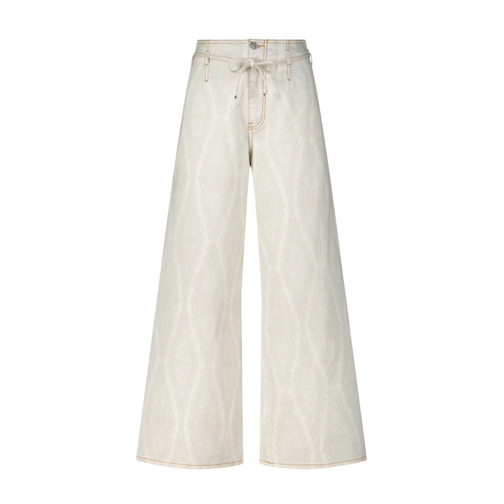 ETRO Wijde jeans met Paisley-patroon White Dames