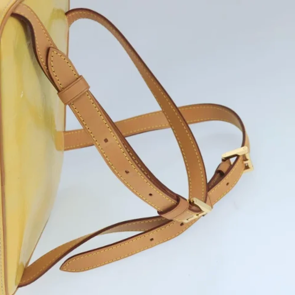 Louis Vuitton Vintage Pre-owned Leather backpacks Yellow Dames