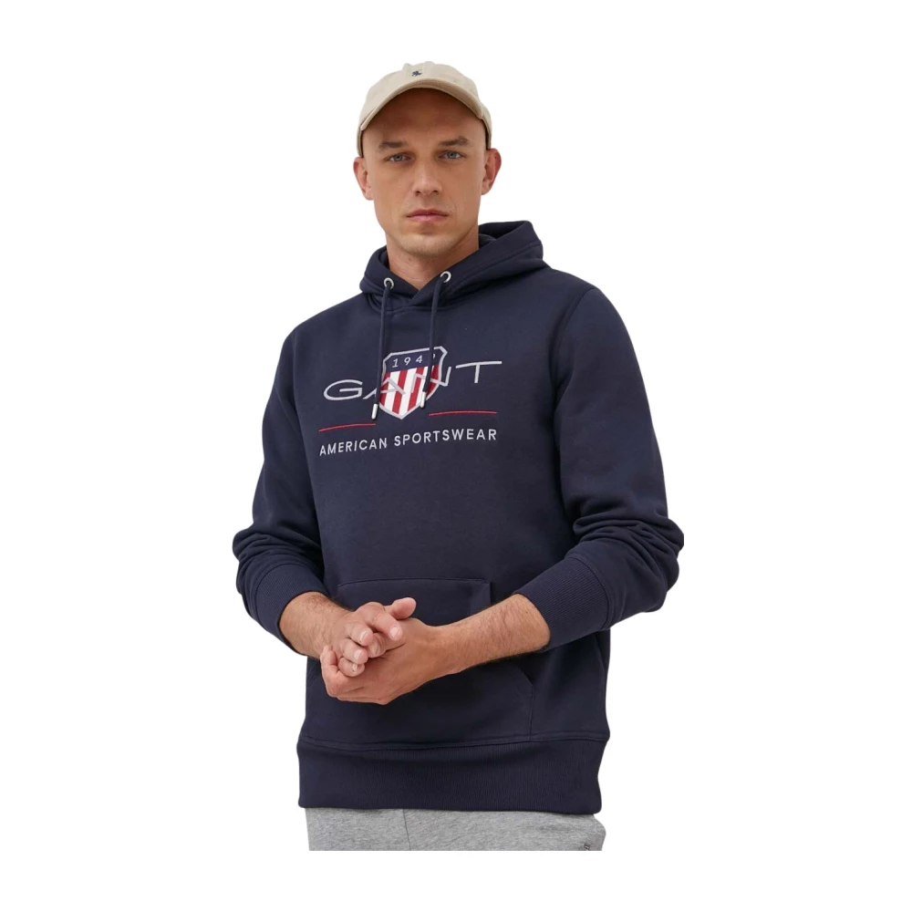 Gant , Herren, Sweatshirts & Hoodies, Blau, M - Bild 4