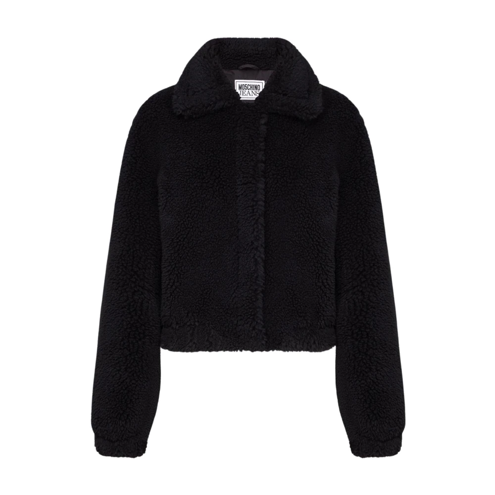 Moschino Lange Jas met Stijl en Elegantie Black Heren