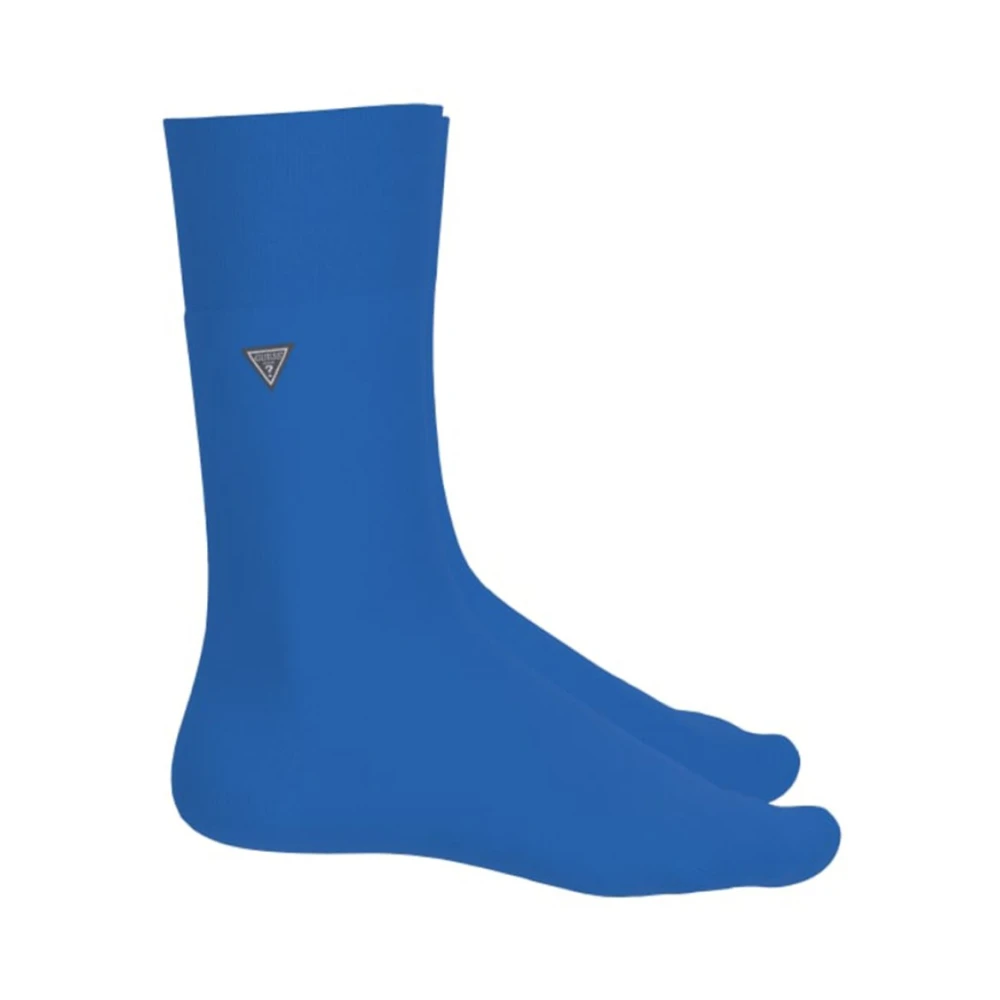 Guess Blauwe Gepatchte Sokken Katoenmix Blue Heren