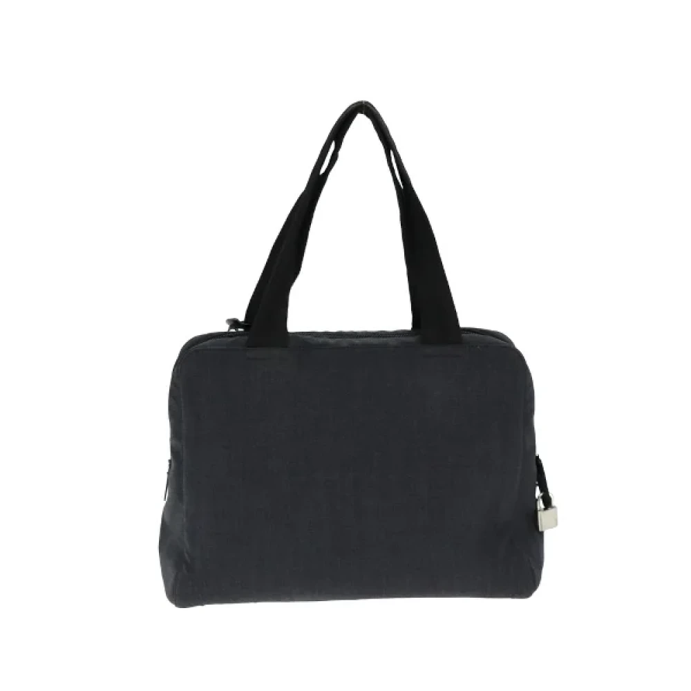 Prada Vintage Pre-owned Nylon handbags Black Dames