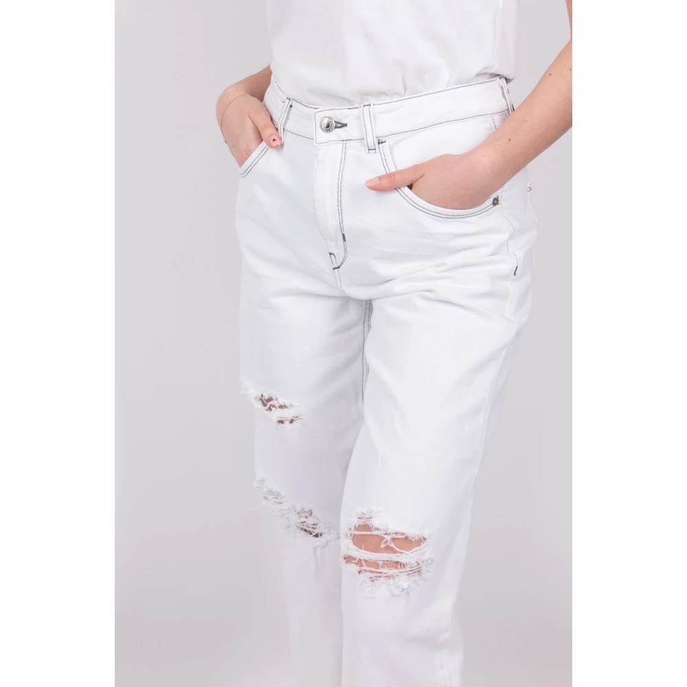 drykorn Loszittende Witte Shelter Jeans White Dames
