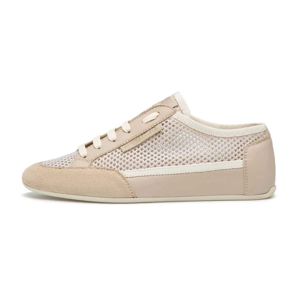 Candice Cooper Leather and fabric sneakers Dafne 2 Dames Schoenen Beige