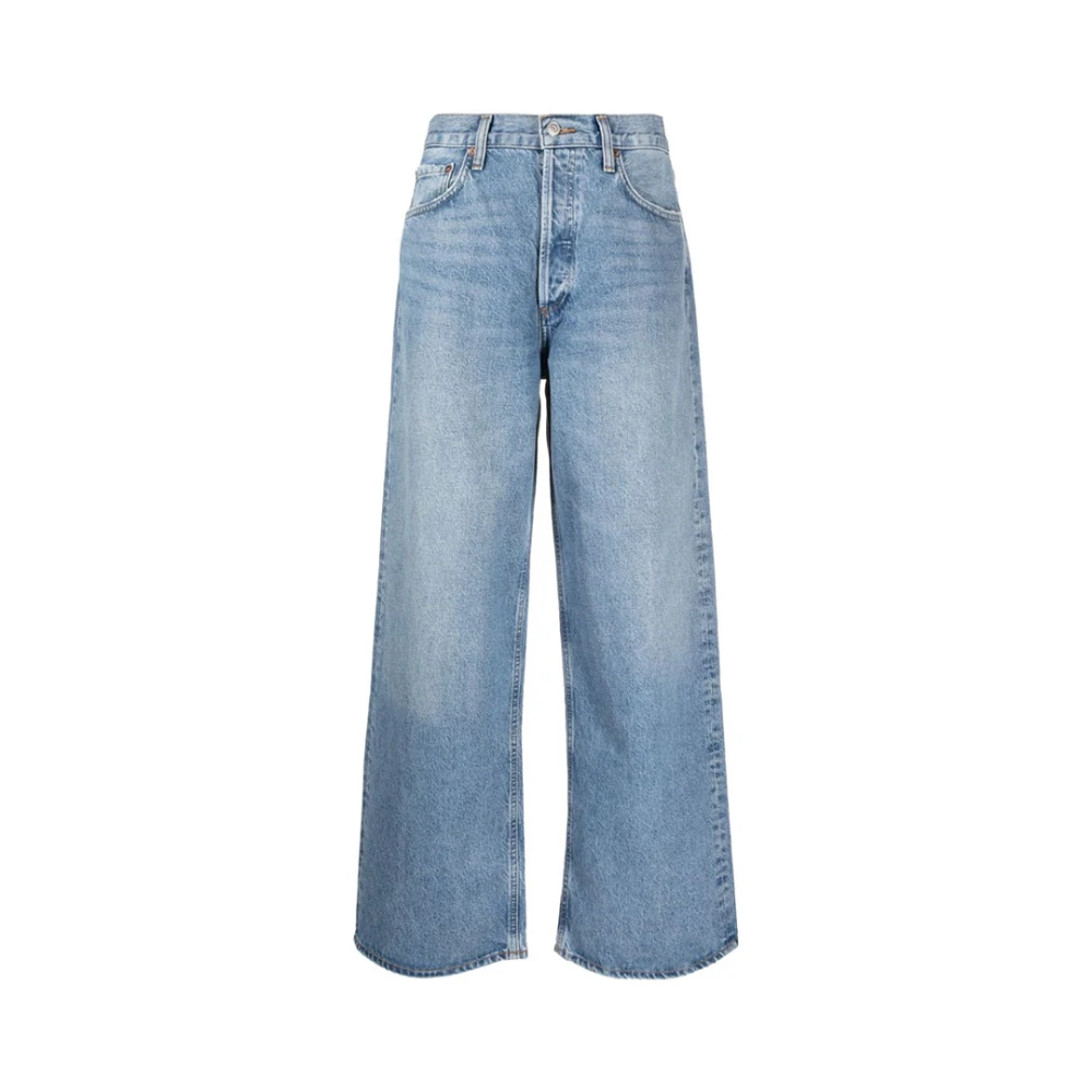 Agolde Casual Baggy Jeans Blue Dames