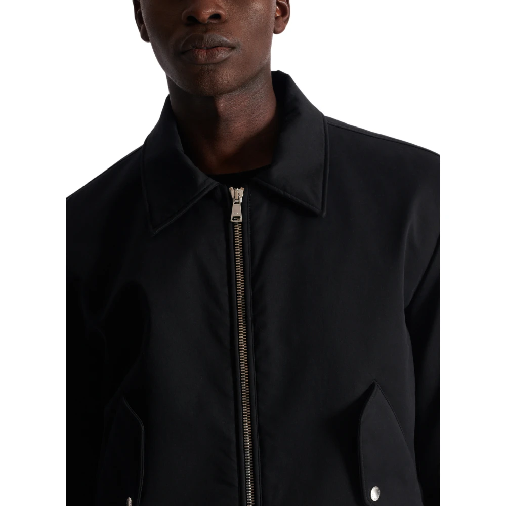 Balmain Bomberjack van katoen met vintage logo Black Heren