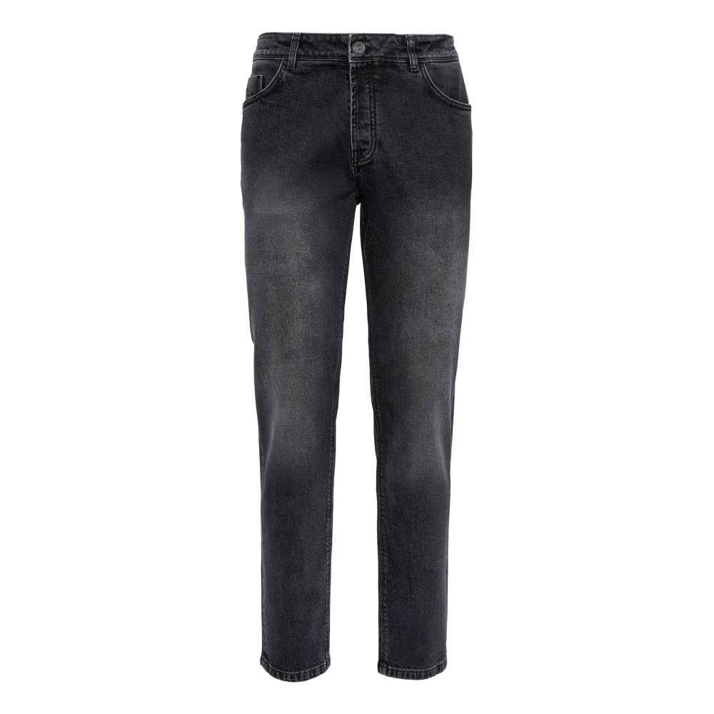 Boggi Milano Stretch Denim Jeans Black Heren