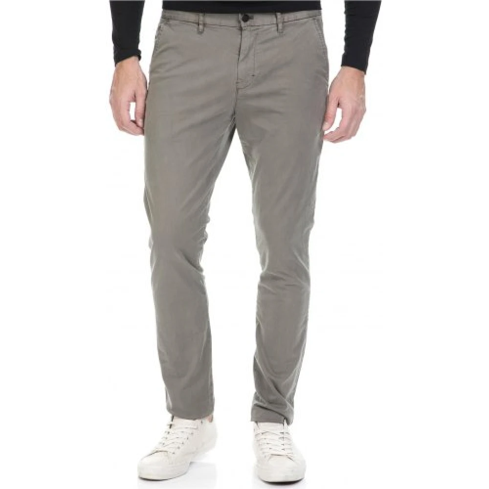 Calvin Klein Beige Chino Broek Regular Fit Beige Heren