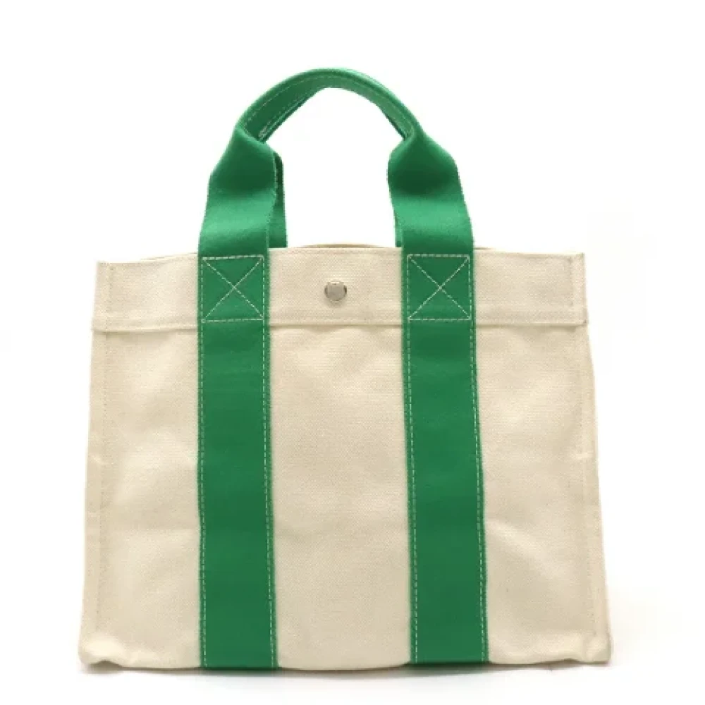 Hermès Vintage Pre-owned Canvas totes Beige Dames