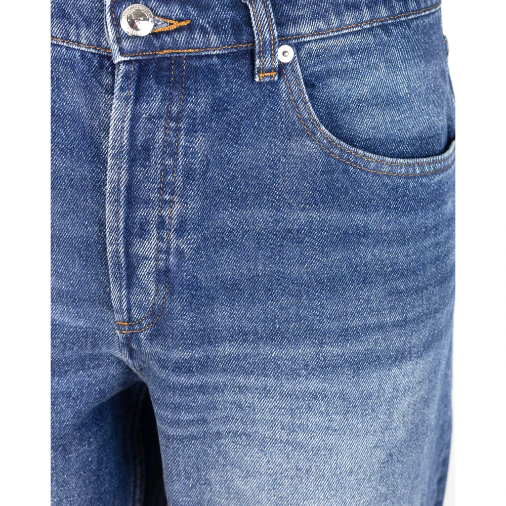 A.p.c. Blauwe Denim Jeans Stone Washed Blue Heren