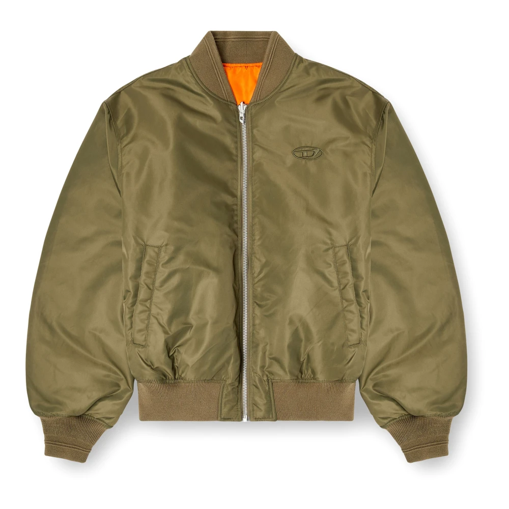 Diesel Blu Uomo - Giacca Bomber Imbottita Con Ricamo Oval D - Giacche Invernali Taglia 50 - Immagine 4