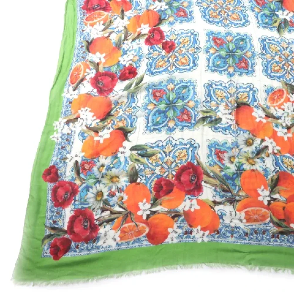 Dolce & Gabbana Pre-owned Cashmere scarves Multicolor Dames